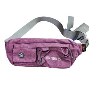 Waterfly Fanny Pack Heather Purple Nylon Waist Bag NWT Adjustable Travel Hiking